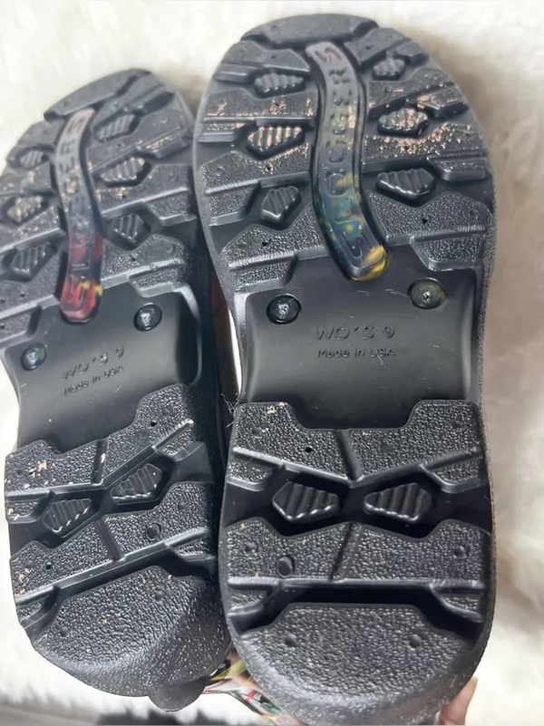 SLOGGERS Black Red & Green Floral Rain & Garden Waterproof Ankle Boots Size 9 - Image 11