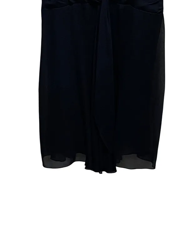 Anne Klein 100% Silk Midi Dress Black Size 6 NWT Wedding, Special Occasion Party - Image 6