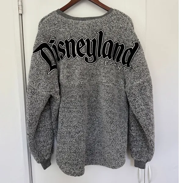 DISNEY Parks Sherpa Cozy Spirit Jersey Black/Grey Size Medium - Image 2