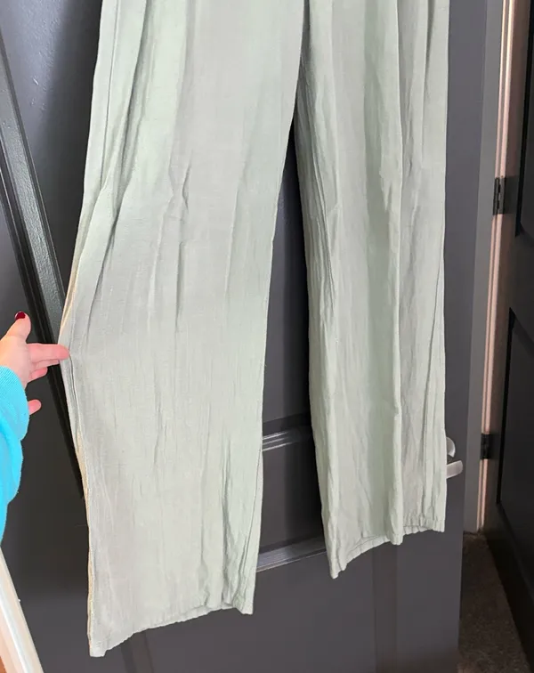 Light Green Linen Pants - Image 2