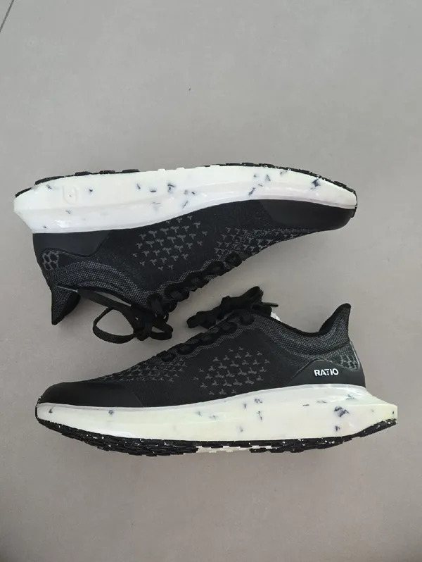 NWT! Ratio Camino:01 Black Knit Running Shoes with White Speckled Size 7 5 (WM) - Image 2