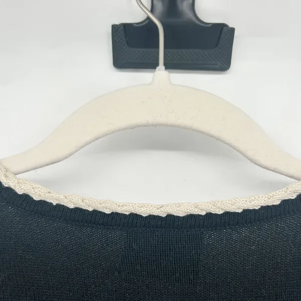 MAGASCHONI FOR BLOOMINGDALES Womens Black‎ Cardigan Sweater Button Up Knit Trim - Image 5