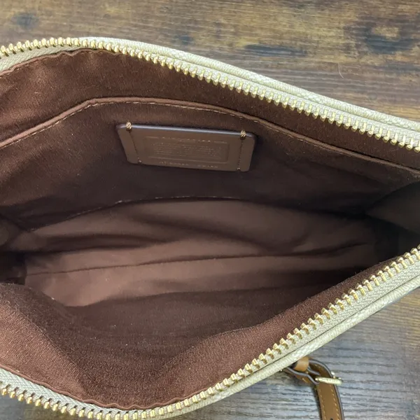 Coach Rowan File Bag In Signature‎ Canvas Light Khaki Light Saddle CS192 Purse - Image 7