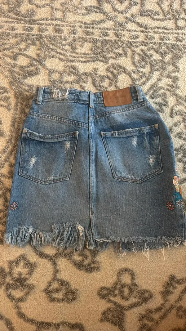 ZARA Denim Skirt Mini - Image 3