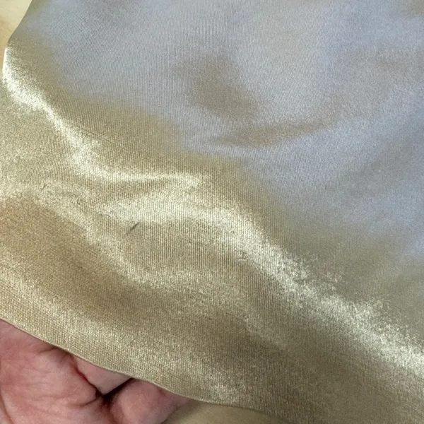 Vintage Jessica McClintock Gunne Sax Gold Satin Halter Maxi Dress Embroidered - Image 7