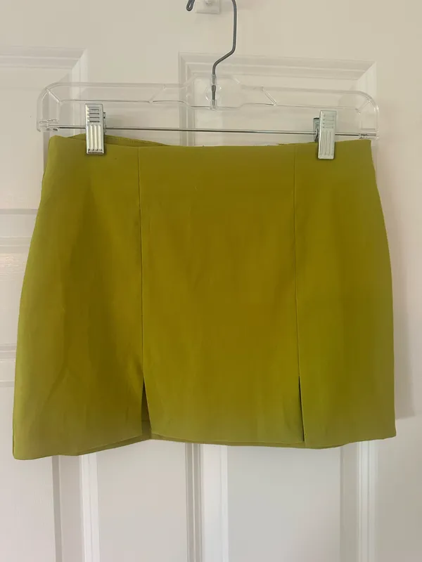 Zara green off the shoulder skirt set  - Image 3