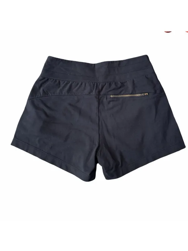 Athleta Metro Stash Athletic Shorts Black Women's Size S Mesh Detail Back Pocket - Image 2