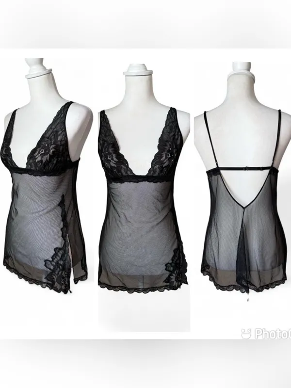 Victoria’s Secret Black Slip small Y2K - Image 2