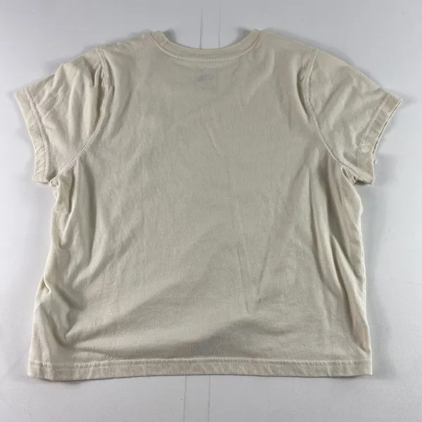 North Face Shirt Womens XL Beige Cream Short Sleeve Crewneck Embroidered Outdoor - Image 8