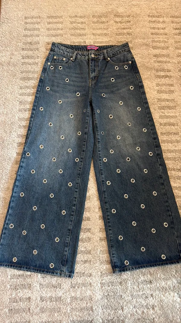 Jaimie Grommet Low Rise Jeans - Image 7