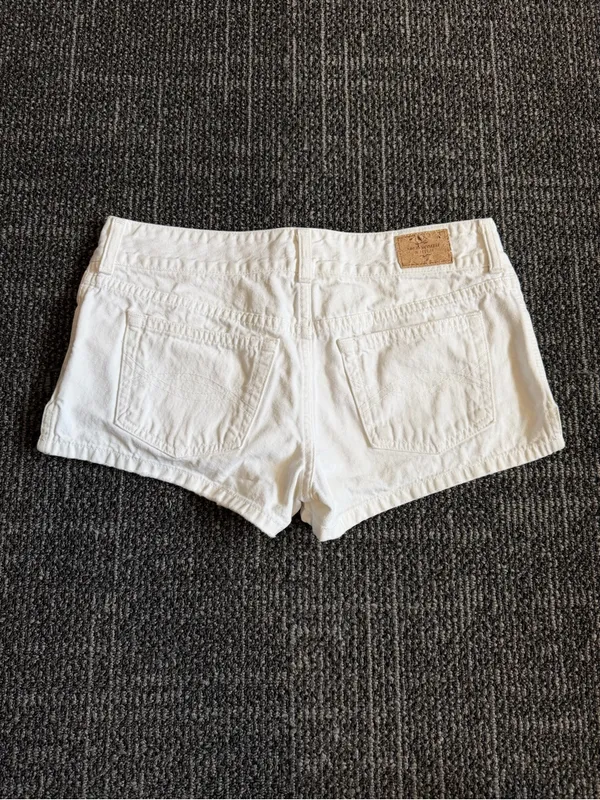 Abercrombie & Fitch Shorts Womens Sz 6 White Denim - Image 4