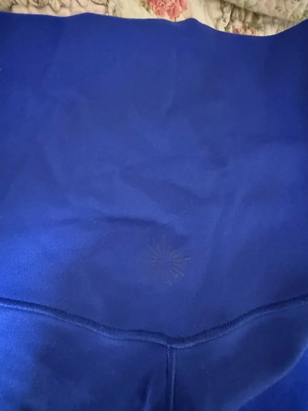 aerie electric blue crossover flare leggings - Image 4