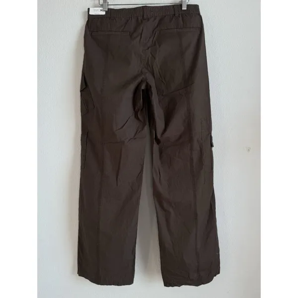 Pacsun Women’s Brown 90's Baggy Cargo Pant Low Rise Puddle‎ Size Medium NEW - Image 5