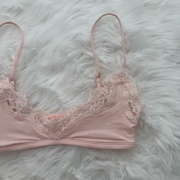 Skims Fits Everybody Lace Scoop Bralette Primrose Tonal Size XXS - Image 4