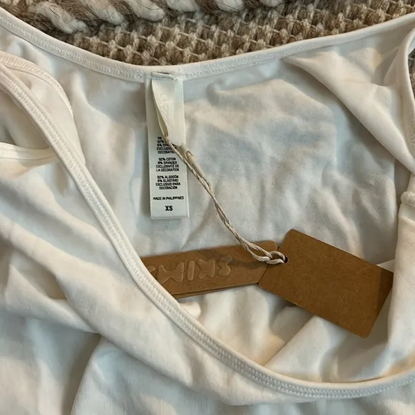 SKIMS White Soft Cotton Tank Top  NWT - Image 4