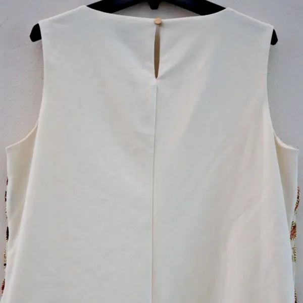 Thalia Sodi Women's Embroidered Lace Sleeveless Tank in Iced Ivory Sz M EUC - Image 6