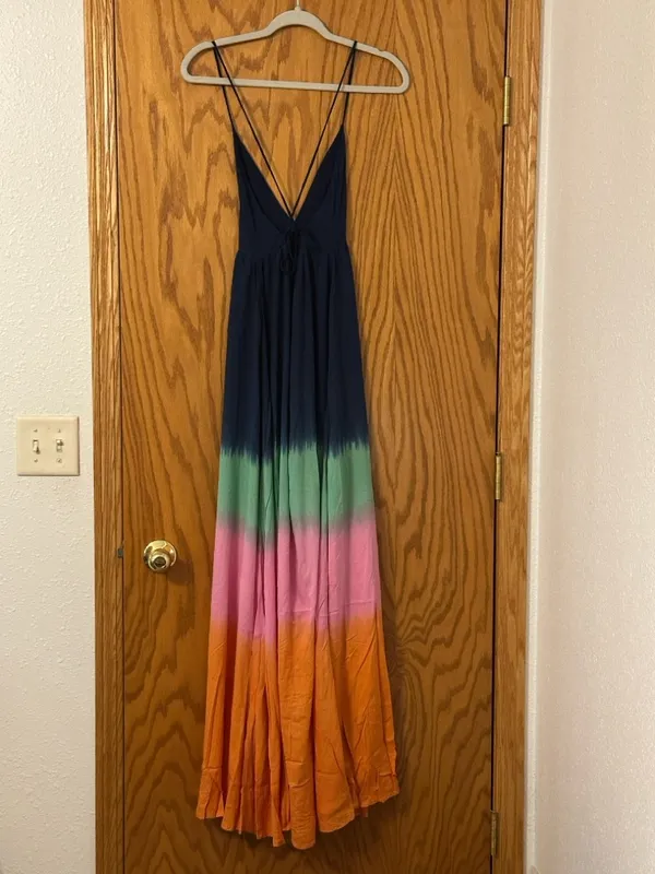 Tiare Hawaii Day Dream Women’s Multicolor Ombre Maxi Dress - NWT - Size S/M - Image 4