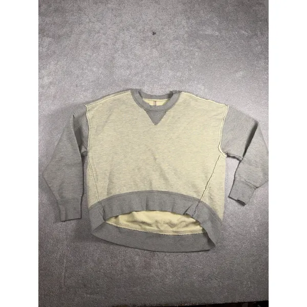 Free People FP Movement‎ Start Up Pullover Womens Xs Gray Sweatshirt Oversized - Image 2
