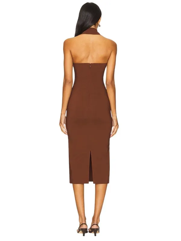 House of Harlow 1960 x REVOLVE Melody Midi Dress in Chocolate Brown XSmall Women - Image 2