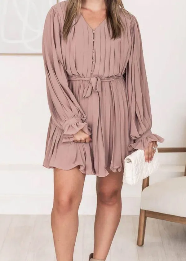 Pink Lily | Long Sleeve Romper/Dress - Image 11