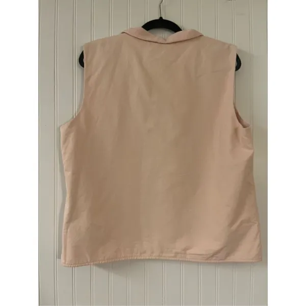 Eileen Fisher zip up vest fleece lined sz Medium - Image 3