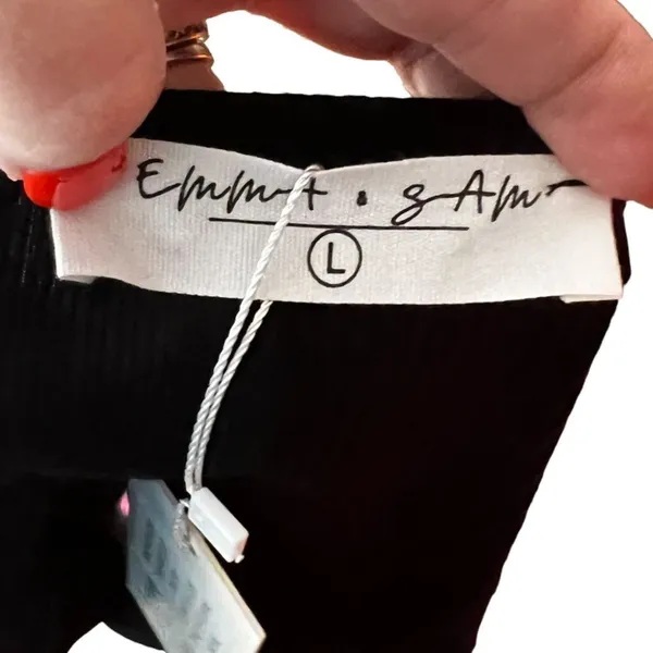 Emma & Sam Black Crop‎ Top nwt - Image 5