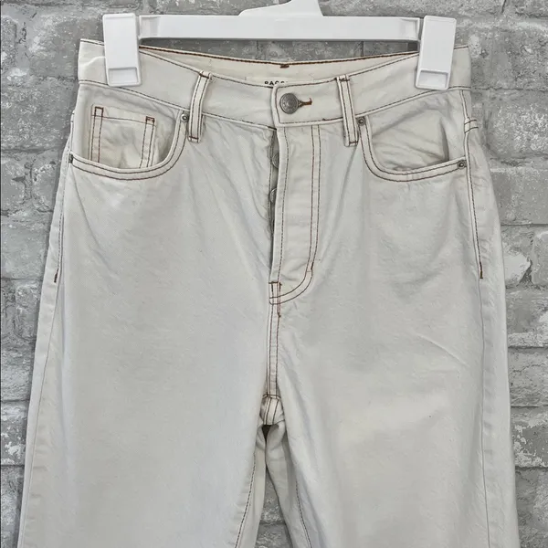 PacSun Cream Straight Leg Dad Jeans - Image 2
