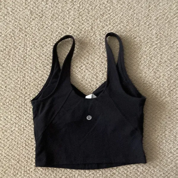 Lululemon Align Tank Black Size 4 Nulu Original Version 2020 Thin Strap Like New - Image 3
