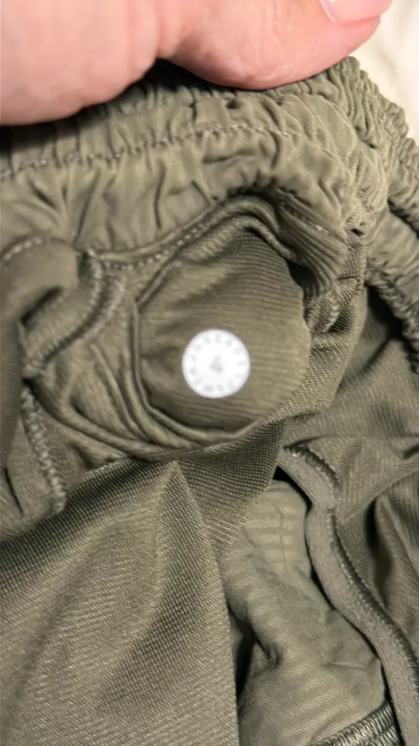Lululemon Hotty Hot Shorts Olive Green 2.5" - Image 3