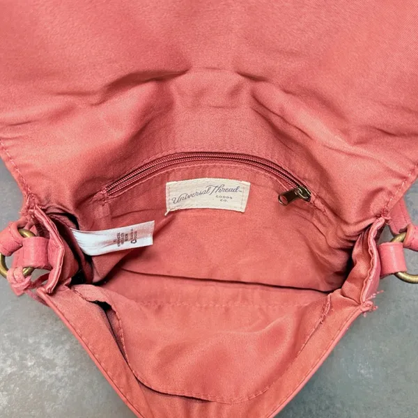 Universal Threads Ring Handle Envelope Convertible Crossbody | Coral Pink NWOT - Image 5