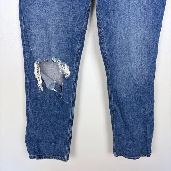 Abercrombie & Fitch The Ankle Straight Jeans Ultra High Rise Curve‎ Love 28/6 - Image 5