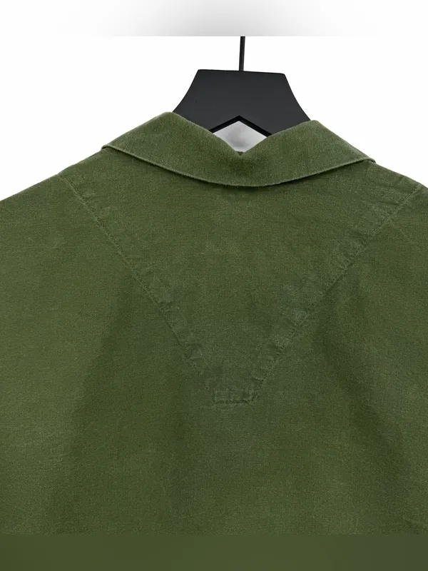 VTG Military Long Sleeve *Custom Cropped Green M - Image 6