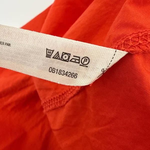 Daily Practice Anthropologie Red Tiered Polo Mini Dress Small EUC Mixed‎ Media - Image 10