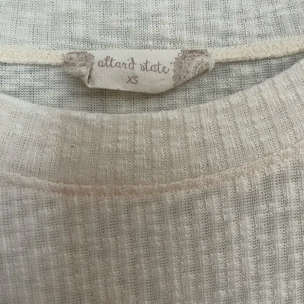 Altar'd State Cream Textured‎ Blouse - Image 3