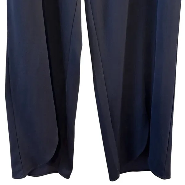 Isaac Mizrahi Women's 2XL Tall Navy Wide-Leg‎ Pants High Waist Casual - Image 4