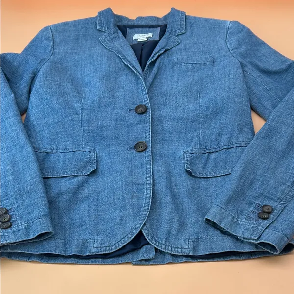 J. Crew Indigo Denim Jacket - Image 11