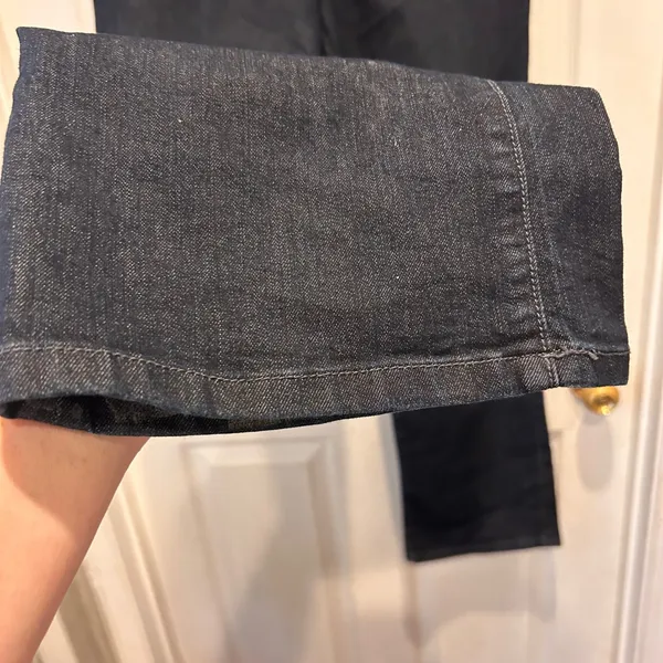 Loft Modern Bootcut Jeans Womens 32/14 Dark Wash Denim Stretch Mid Rise Western‎ - Image 4
