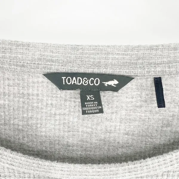 Toad&Co. Long Sleeve Waffle Dress Women's Size XS Gray Outdoor‎ Lifestyle - Image 4