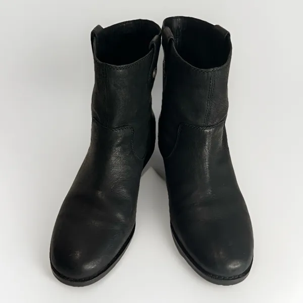 Arturo Chiang Womens Black Leather Chelsea Pull On‎ Boots Size 7M - Image 5