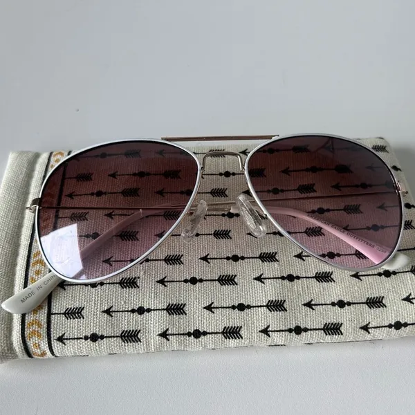 American Eagle Outfitters Pink Aviator Sunglasses - Image 2