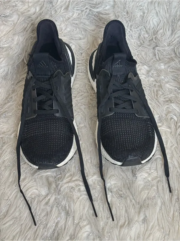 Adidas Ultraboost Black/White Women’s Knit Running Sneakers Size US 8.5 UK7 - Image 10