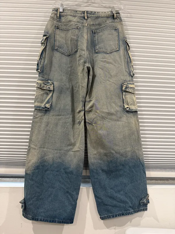 Micas Ombré multi pockets wide leg cargo jeans - Image 2