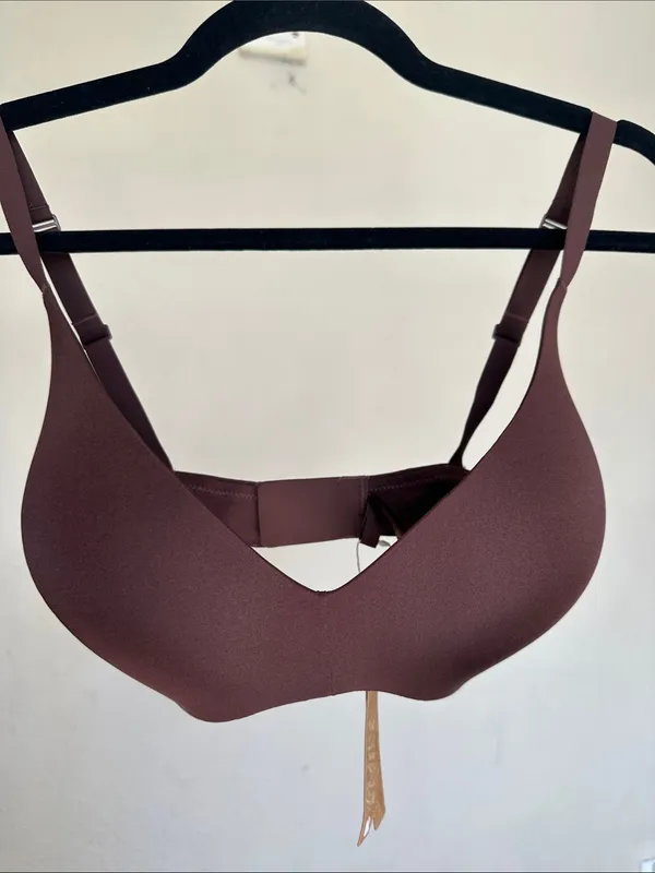 NWT SKIMS Wireless Form lightly lined Bra Cocoa‎ Size 32DDDD - Image 4