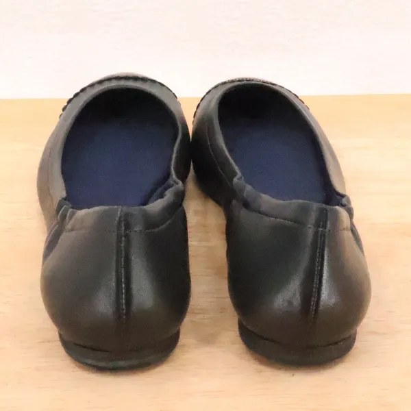 Jack‎ Rogers Cap Toe Ballet Flat Womens Size 9.5 Black Leather Career Minimalist - Image 10