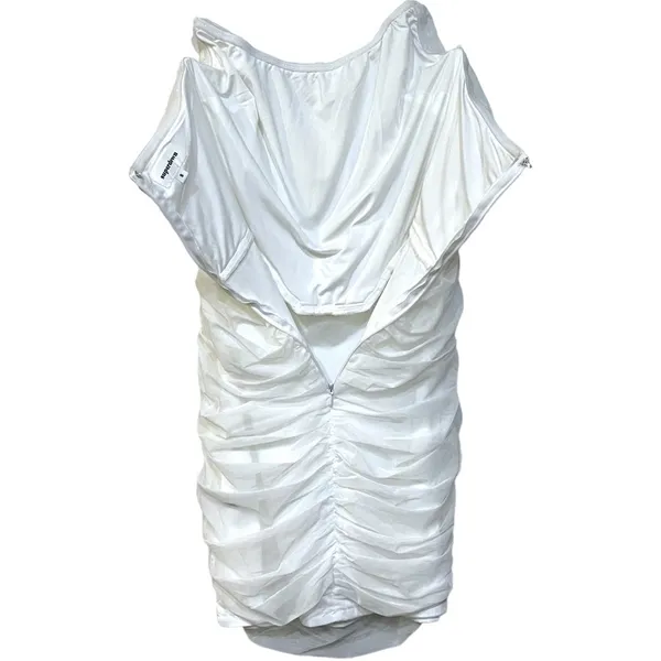 NWT superdown Sonya Bustier Mesh Mini Dress in White - Image 7