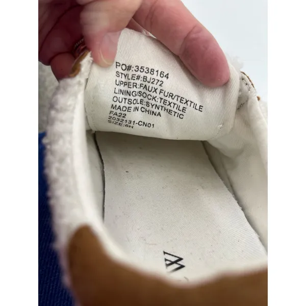J. Crew Striped Sherpa Road Trip Sneakers Size 6.5 Preppy Classic‎ Academia - Image 8