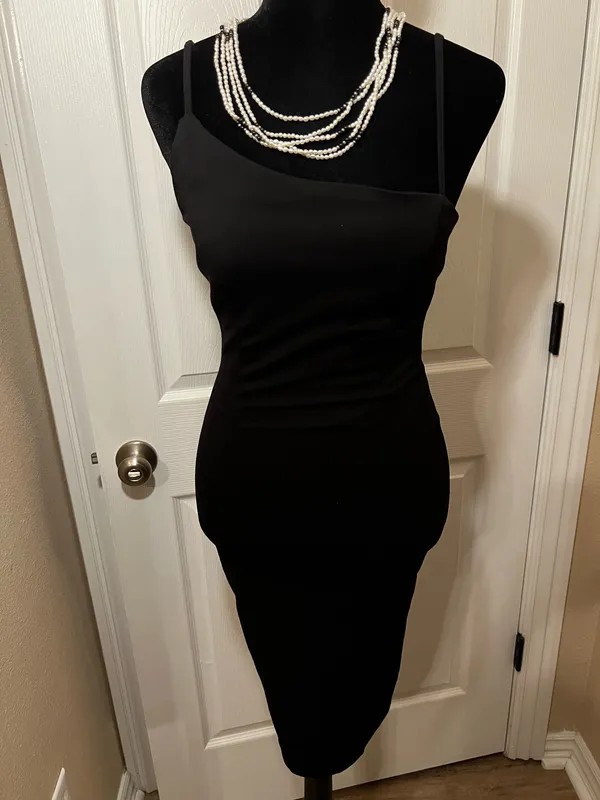 Lulus Sexy black cocktail bridesmaid wedding guest dress - Image 8