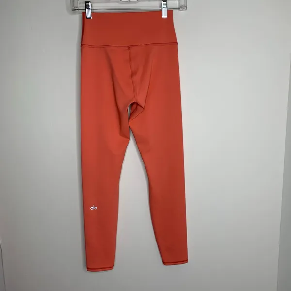 Alo Yoga 7/8 High-Waist Airbrush Legging Coral Small Womens Athletic - Image 4