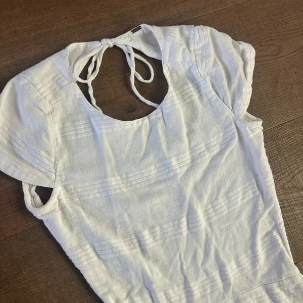 free people meika white backless cutout mini dress - Image 4
