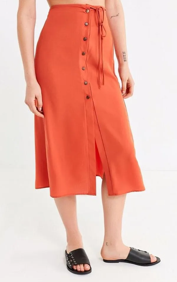Urban Outfitters Frankie Button-Down Midi Skirt - Image 3